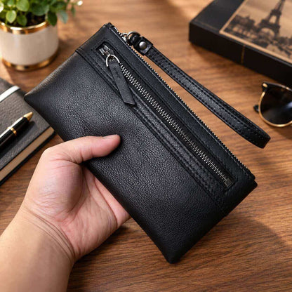 portefeuille pochette en cuir véritable varen classe