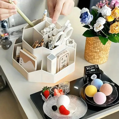 Pot a Crayon rotatif à 360° - Rangement Bureau - Rayon de Sérénité