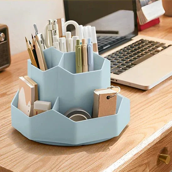 Pot a Crayon rotatif à 360° - Rangement Bureau - Rayon de Sérénité