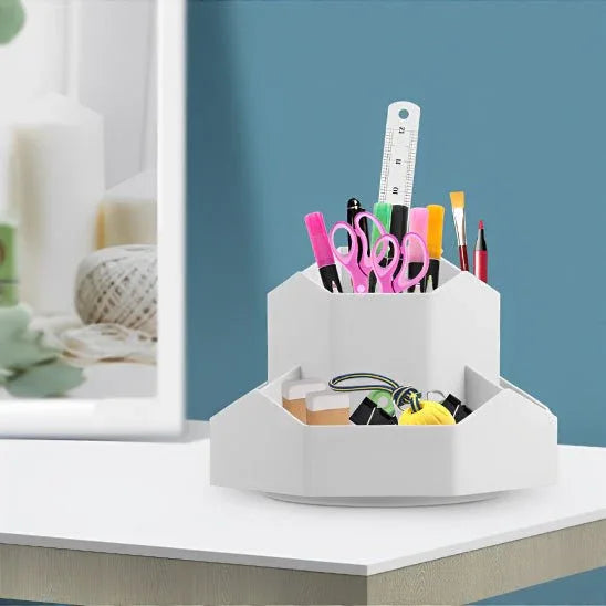 Pot a Crayon rotatif à 360° - Rangement Bureau - Rayon de Sérénité