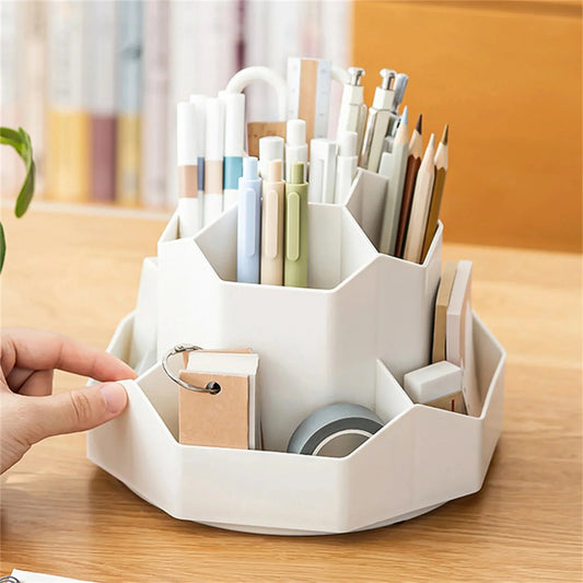 Pot a Crayon rotatif à 360° - Rangement Bureau - Rayon de Sérénité