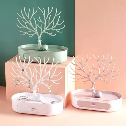 Présentoir à Bijoux | Cerf avec Tiroir - Rayon de Sérénité