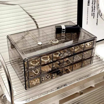 Rangement Bijoux | 72 Compartiments Translucide - Rayon de Sérénité