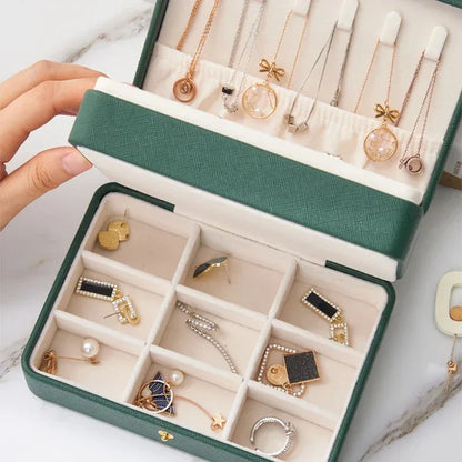 Rangement Bijoux en Cuir | ClassyCute™ - Rayon de Sérénité