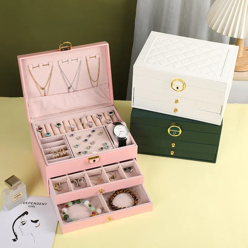 rangement-bijoux-rose-blanc-vert