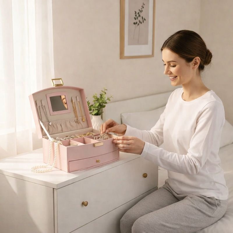 Boîte à Bijoux Semi-circulaire  | Luxa™