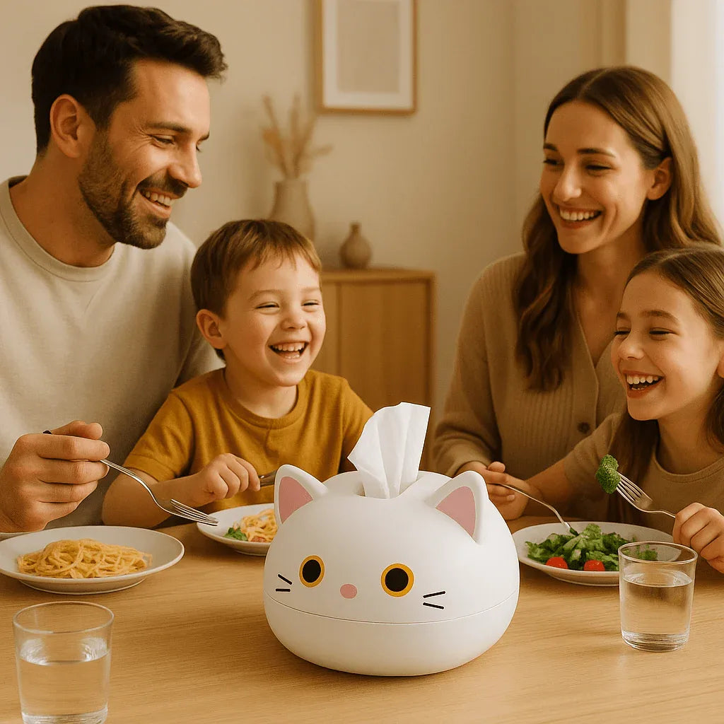 Rangement Bureau KittyZen™ - Le Compagnon Félin de votre Bureau - Rayon de Sérénité