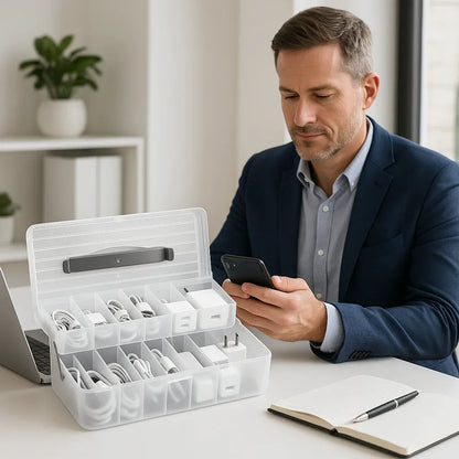 Boîte de Rangement Double Niveau - ClearCab™ - Rayon de Sérénité