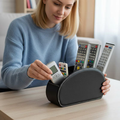 rangement bureau telecommande indispensable
