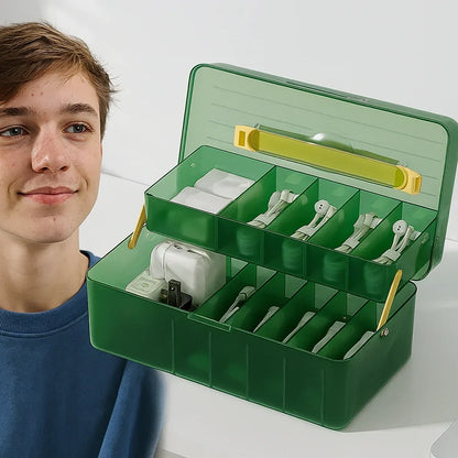 Boîte de Rangement Double Niveau - ClearCab™ - Rayon de Sérénité