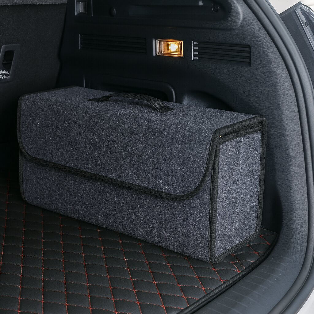 rangement coffre voiture en feutre