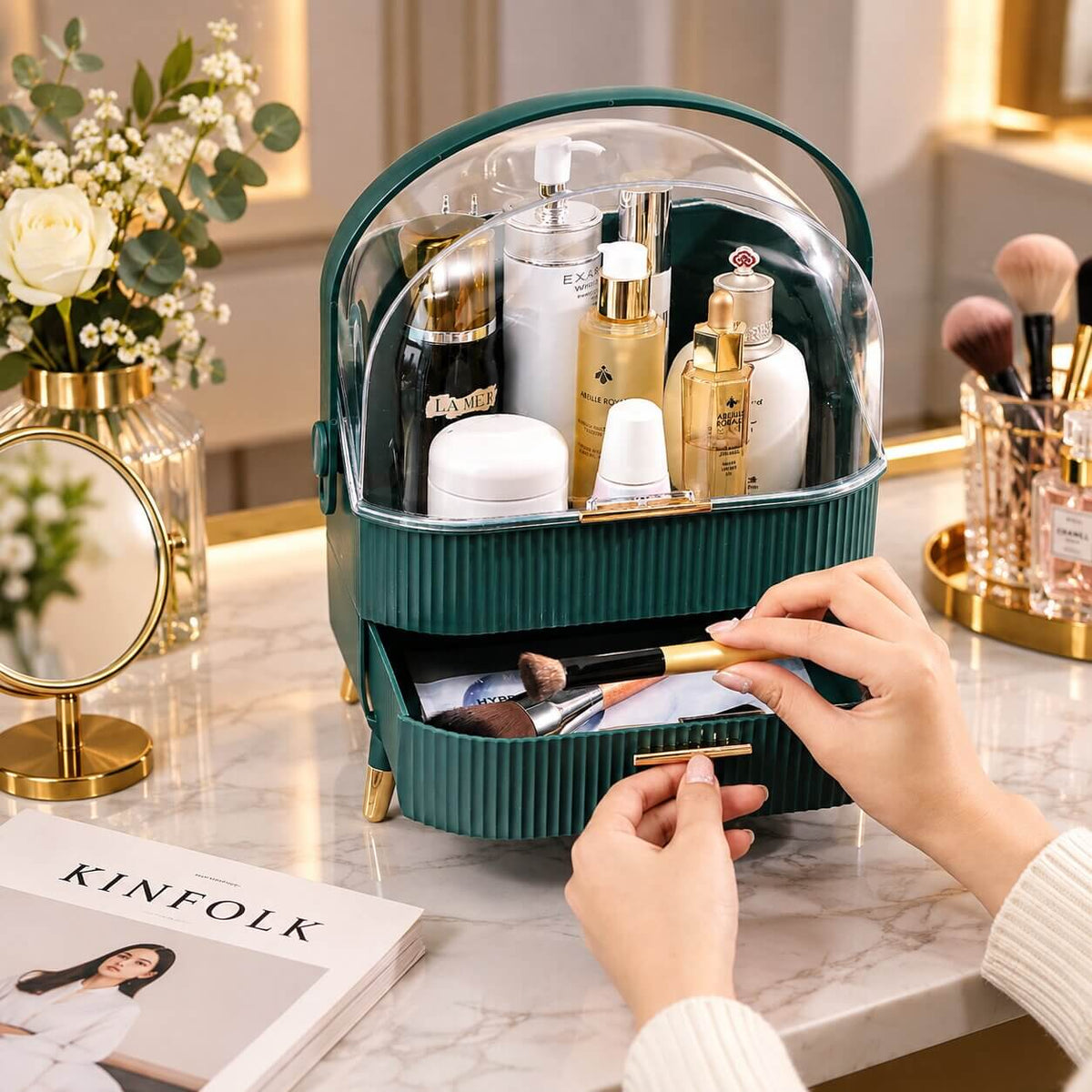 rangement maquillage elaris tendance