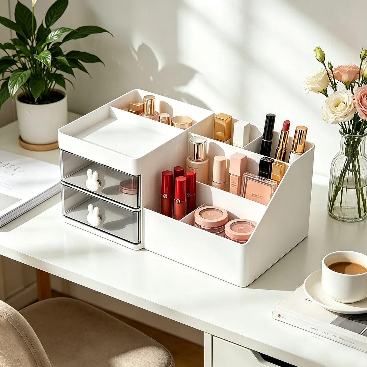 rangement maquillage grande capacite