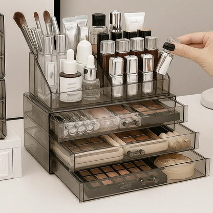 Rangement Maquillage | GlamClear™ - Rayon de Sérénité