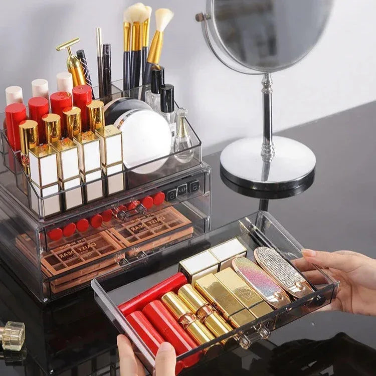 Rangement Maquillage | GlamClear™ - Rayon de Sérénité