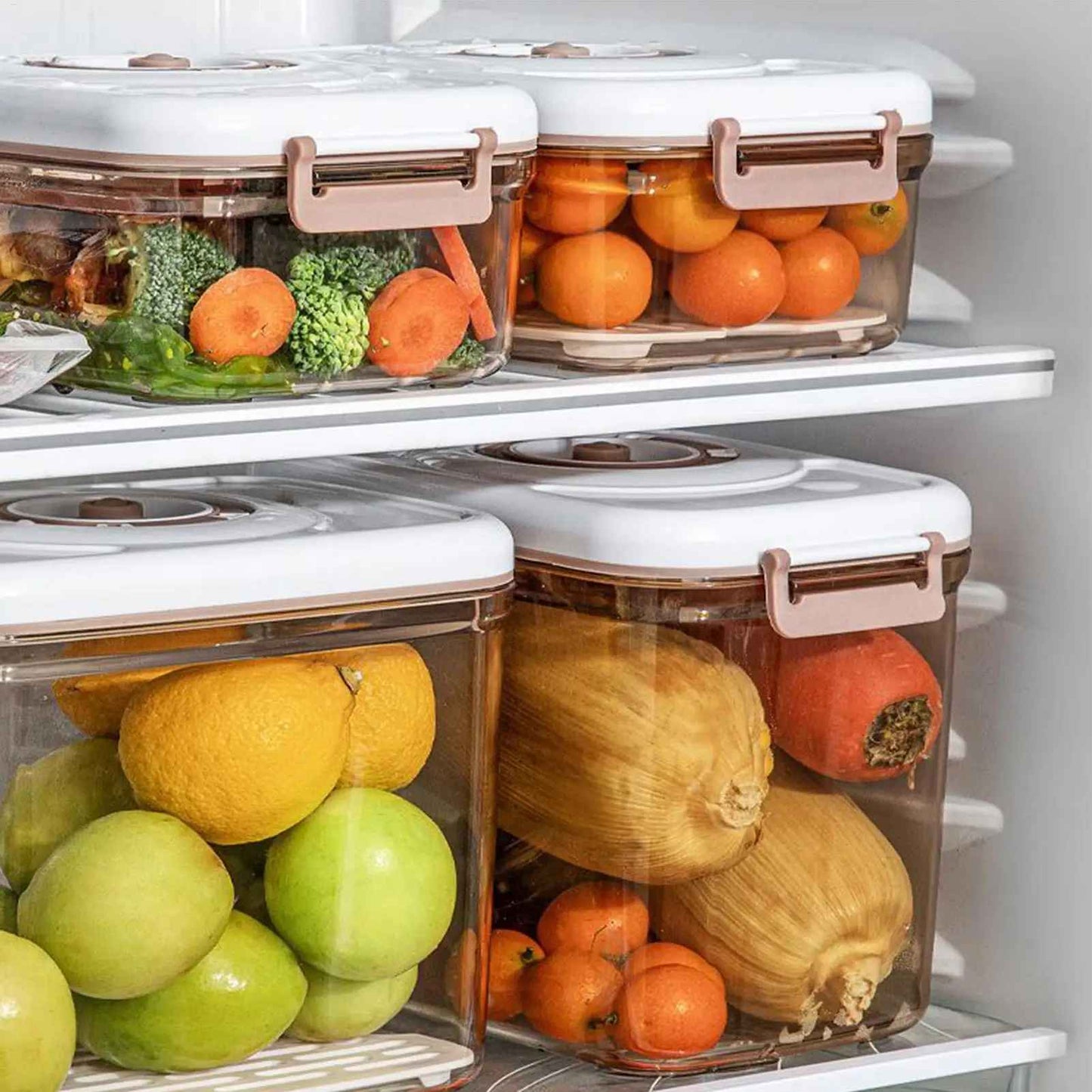 récipient sous vide pour legumes et fruits