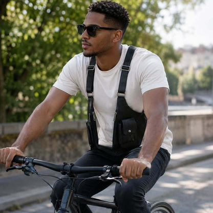 sac à bandoulière de poitrine parfait pour balade en vélo