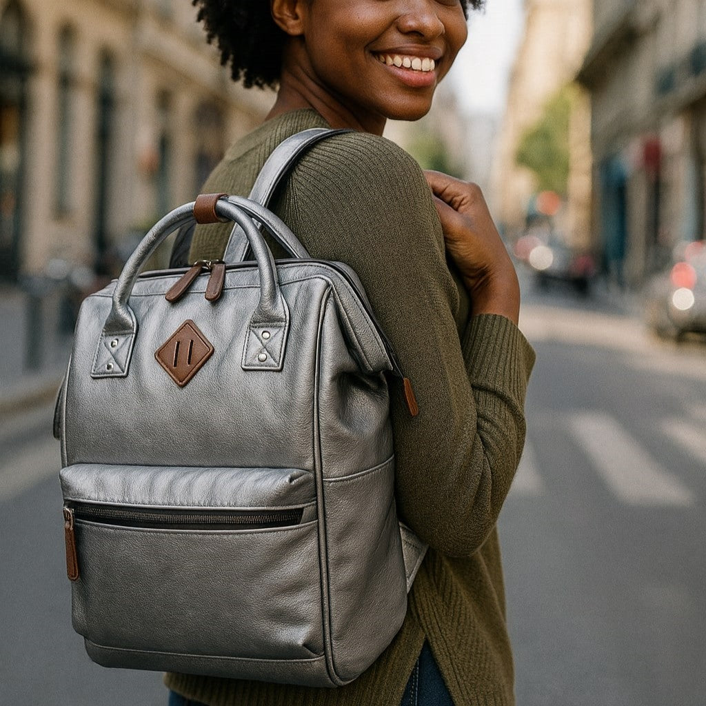 sac-a-dos-en-toile-argente