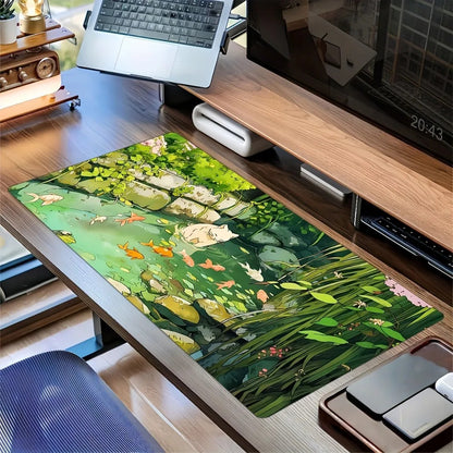 tapis-de-souris-chat-poissons-souple