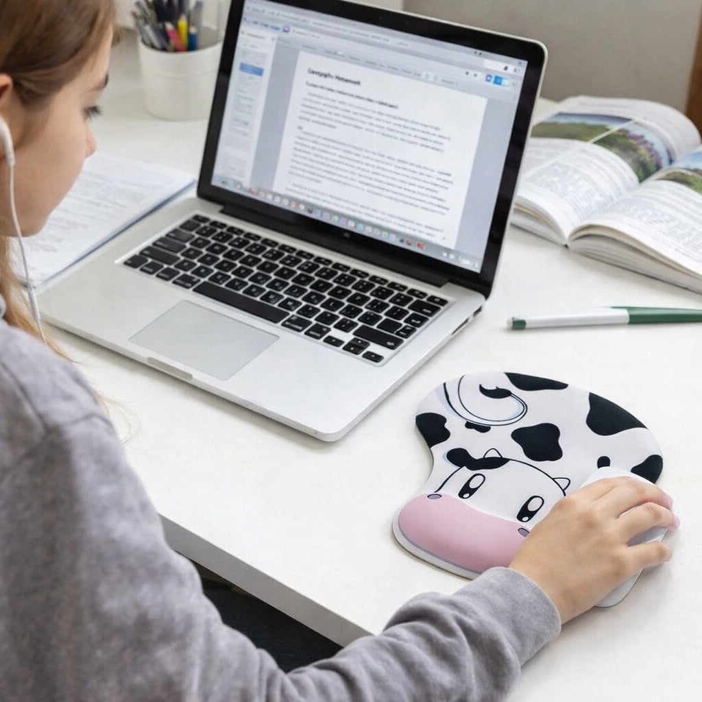 tapis de souris ergonomique forme vache magnifique