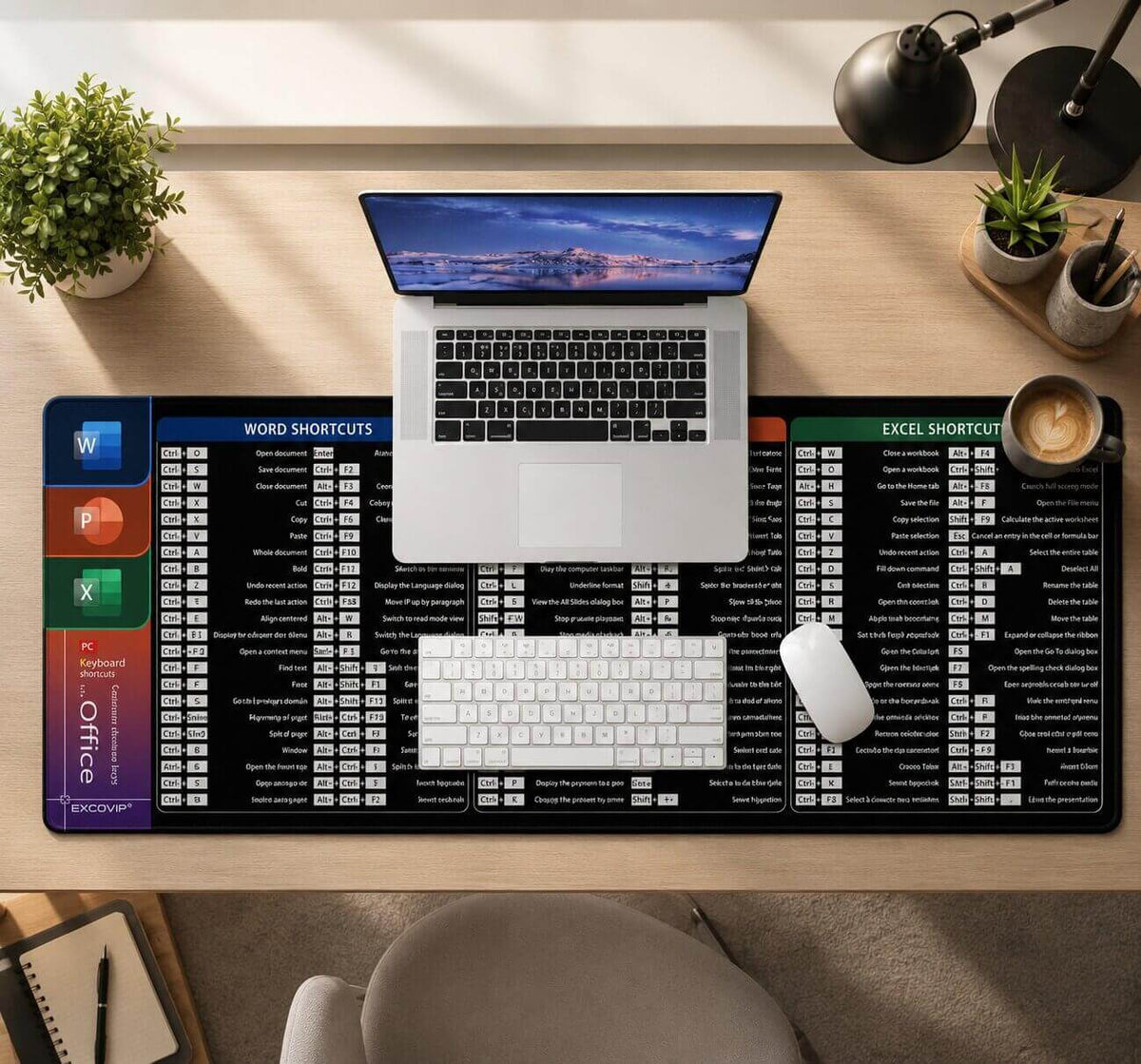 grand tapis de souris exco office boost de bonne qualité