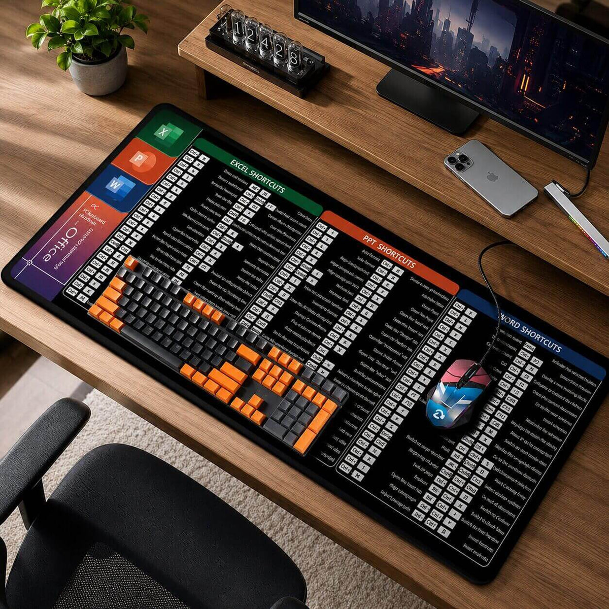grand tapis de souris exco office boost claire