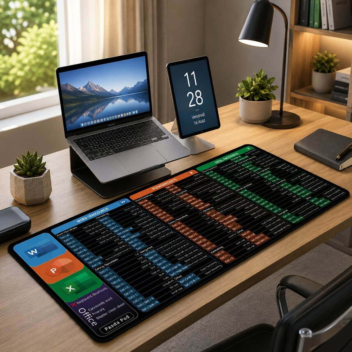 grand tapis de souris exco office boost nette