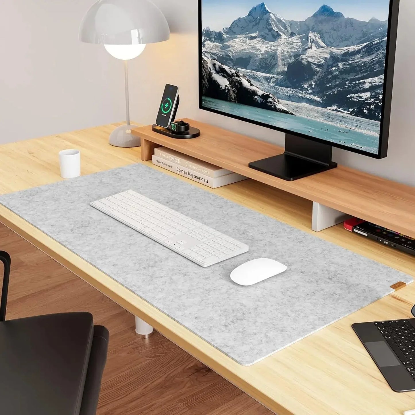 Tapis de Souris Feutré – Élégance Discrète & Tenue Impeccable - Rayon de Sérénité