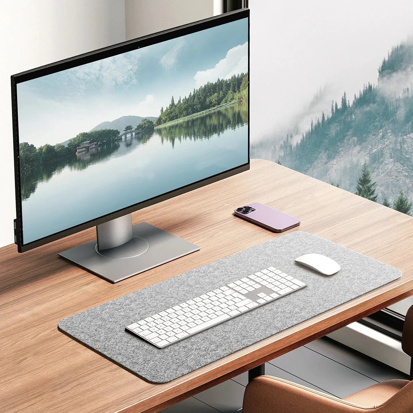 Tapis de Souris Feutré – Élégance Discrète & Tenue Impeccable - Rayon de Sérénité