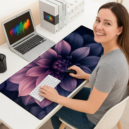 tapis de souris fleur violette