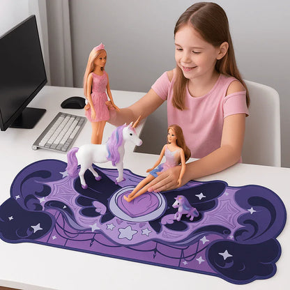 Tapis de Souris Gamer CœurDel™ - Un Souffle de Magie pour Travailler - Rayon de Sérénité