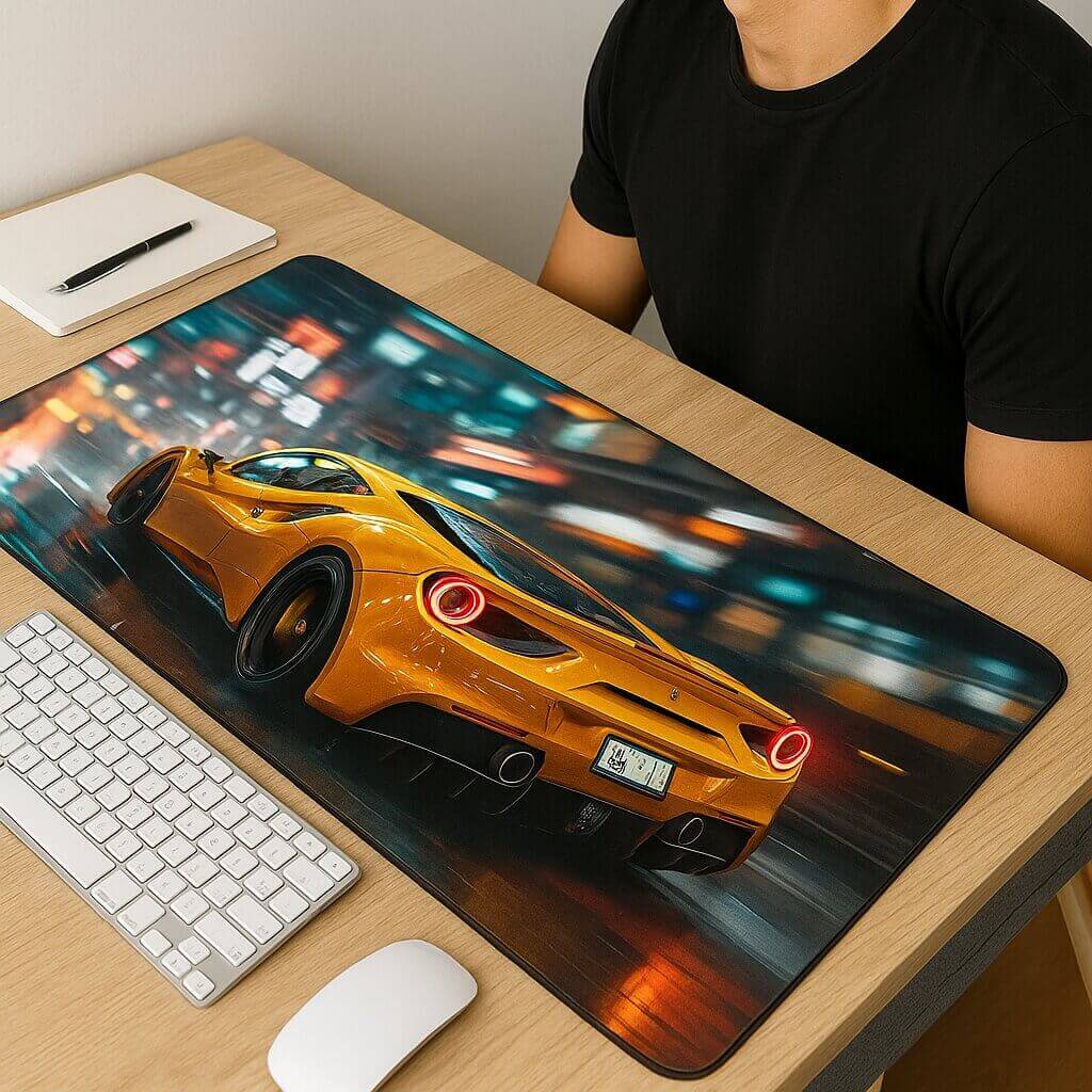 tapis de souris gamer racingpad voiture charmant