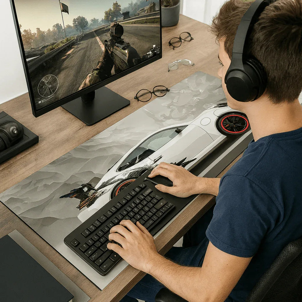 Tapis de Souris Gamer TurboTrack™ – La Fusion du Style et de la Puissance - Rayon de Sérénité