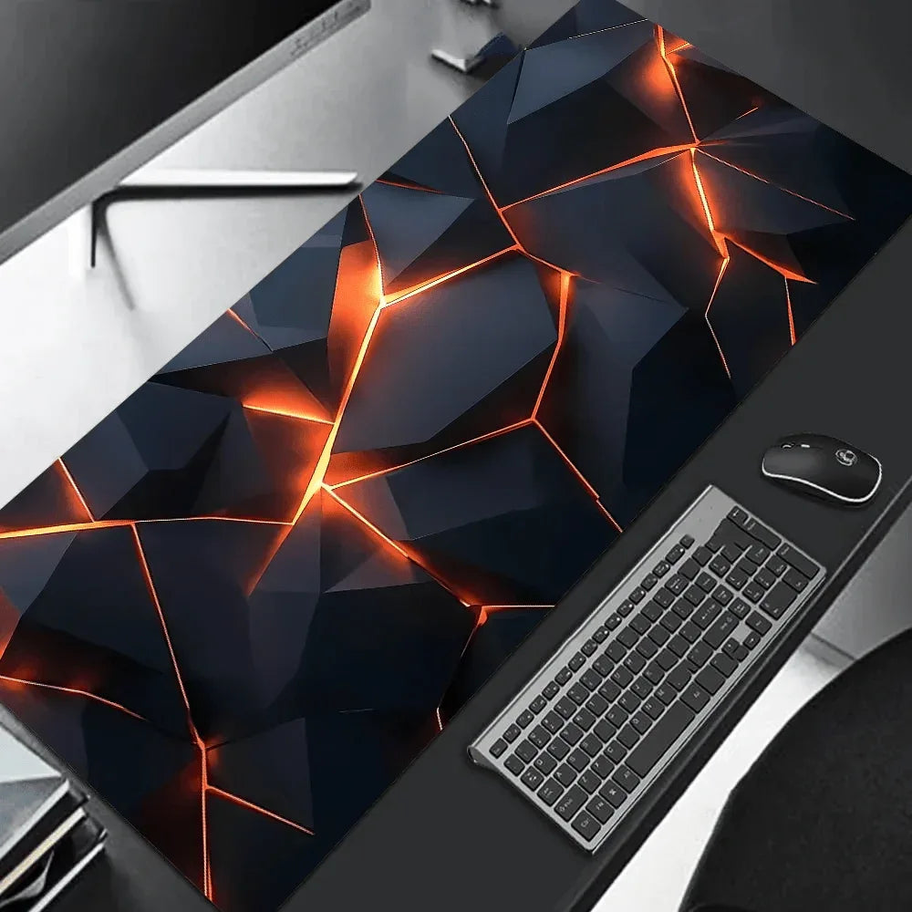 tapis de souris gaming aux reflets geometrique 