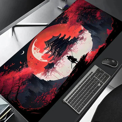 tapis de souris grand format motif samurai 5