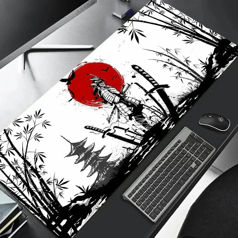 tapis de souris grand format motif samurai 2