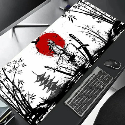 tapis de souris grand format motif samurai 2