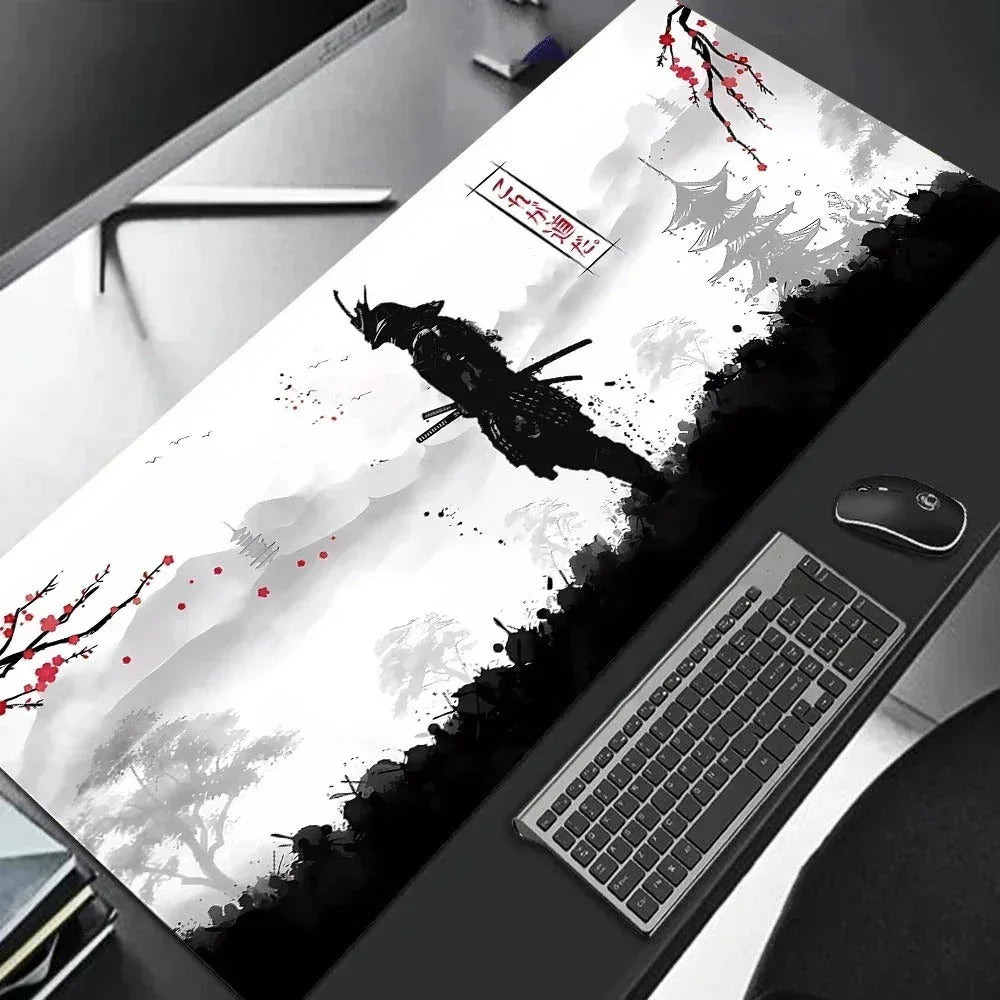 tapis de souris grand format motif samurai 3