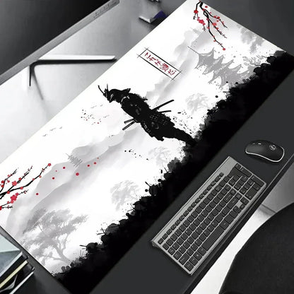 tapis de souris grand format motif samurai 3