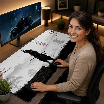 tapis de souris grand format samuraizen charmant