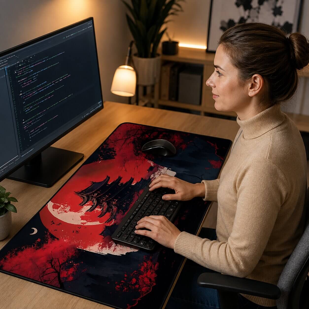 tapis de souris grand format samuraizen lisse