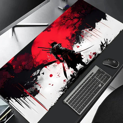 tapis de souris grand format motif samurai 1