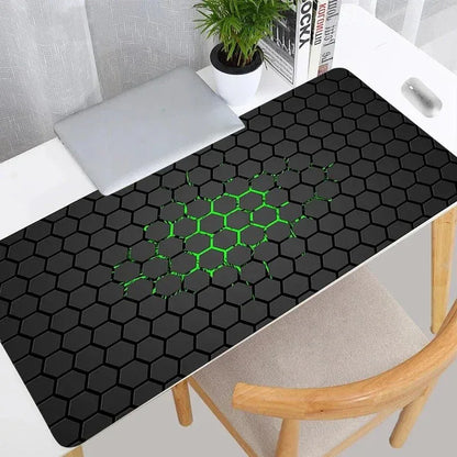 Tapis de Souris HexaGrip™ - Élégance Géométrique, Confort de Glisse - Rayon de Sérénité