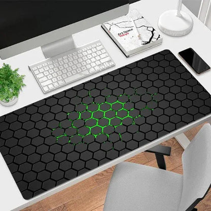 Tapis de Souris HexaGrip™ - Élégance Géométrique, Confort de Glisse - Rayon de Sérénité
