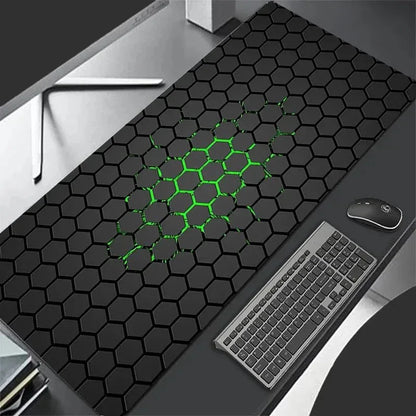 Tapis de Souris HexaGrip™ - Élégance Géométrique, Confort de Glisse - Rayon de Sérénité