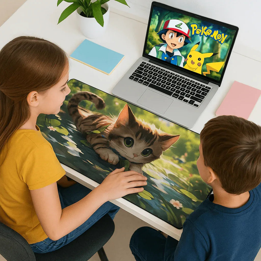 Tapis de Souris KittyClick™ - Chaque Clic Devient un Jeu - Rayon de Sérénité