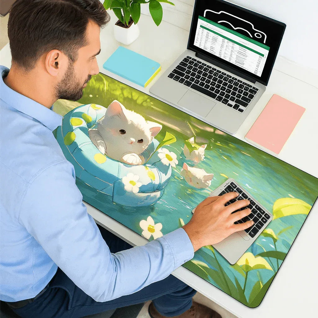 Tapis de Souris KittyClick™ - Chaque Clic Devient un Jeu - Rayon de Sérénité