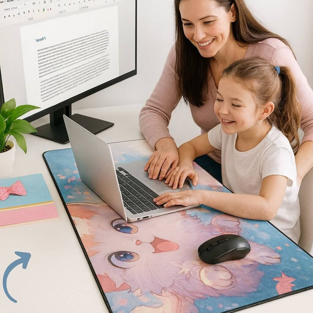 tapis de souris motif chat pratique