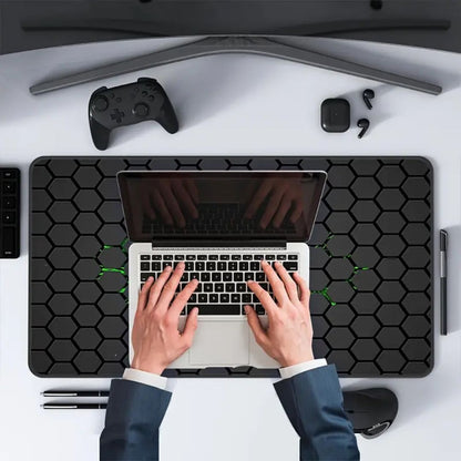 tapis-de-souris-motif-hexagonal-utile