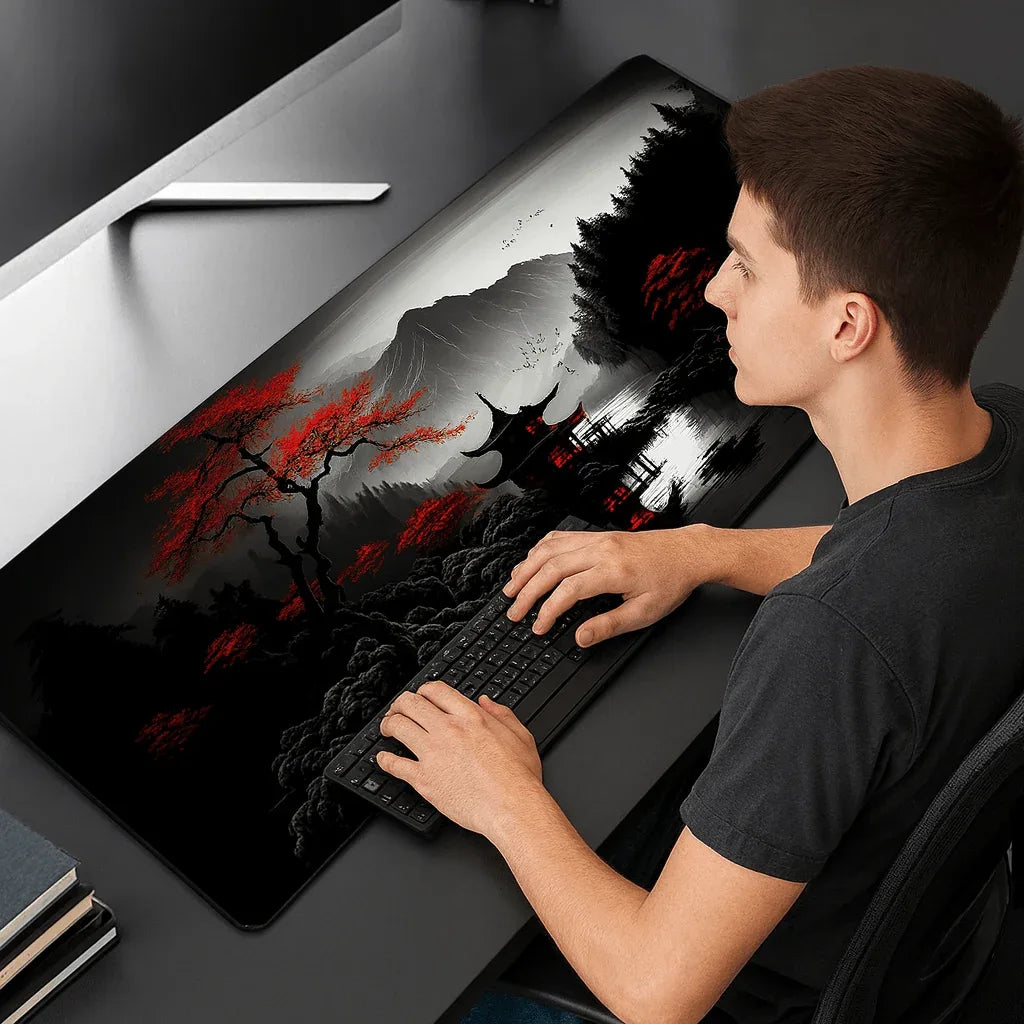 Tapis de Souris Sakuna - Immersion dans un Paysage Relaxant - Rayon de Sérénité